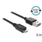 DeLOCK EASY-USB - Kabel USB - Micro USB typ B (M) do USB (M) - USB 2.0 - 1 m - černá 83367