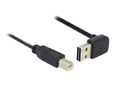 DeLOCK EASY-USB - Kabel USB - USB (M) do USB typ B (M) - USB 2.0 - 2 m - konektor 90° - černá 83540