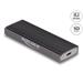 Delock Externí kombinované pouzdro USB Type-C™ pro M.2 NVMe PCIe nebo pro SATA SSD - beznástrojové 42019