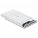 Delock Externí pouzdro pro HDD / SSD SATA 2.5” se zásuvkovým průhledným konektorem USB Type-C™ - beznástrojový 42621