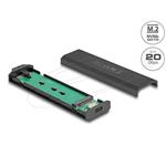Delock Externí USB Type-C 20 Gbps Combo kryt pro M.2 NVMe PCIe nebo SATA SSD - bez nástrojů 42031