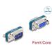 Delock Filtr na potlačování interference RF/EMI z devítipinového zástrčkového konektoru D-Sub na zásuvkový 66475