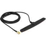 Delock GSM UMTS LTE Antenna SMA Plug 2.5 dBi 2 m RG-174 omnidirectional adhesive mounting 89494