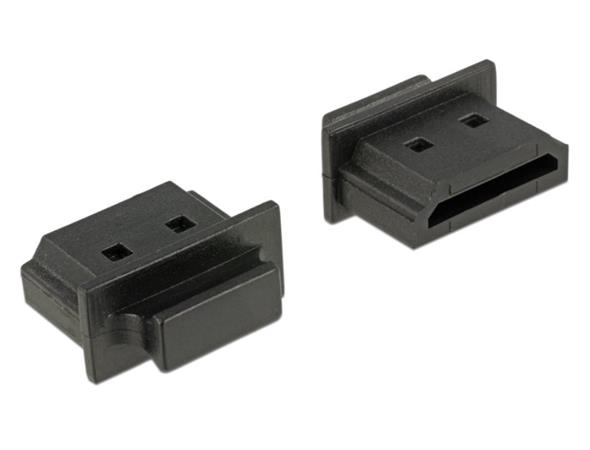 DeLOCK HDMI A female - Krytka proti prachu s úchopem - černá (balení 10)