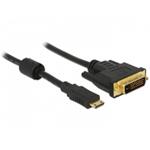 Delock HDMI kabel Micro-D samec > DVI 24+1 samec 1 m 83585