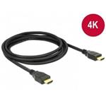 DeLOCK - HDMI s kabelem Ethernet - HDMI (M) do HDMI (M) - 2 m - trojnásobně stíněná kroucená dvouli 84714
