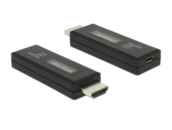 Delock HDMI tester pro informace EDID s OLED displejem 63327