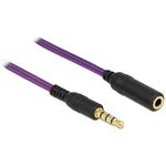 DeLOCK - Headset extension cable - 4 pólový mini jack (M) do 4 pólový mini jack (F) - 2 m - odstíně 85624