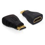 DeLOCK High Speed HDMI - HDMI adaptér - mini HDMI (M) do HDMI (F) 65244