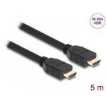 Delock High Speed HDMI kabel, 48 Gbps, 8K 60 Hz, černý, 5 m 82004