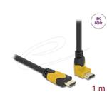 Delock High Speed HDMI kabel samec přímý na samec 90° pravoúhlý nahoru 48 Gbps 8K 60 Hz 1 m 86988