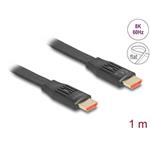 Delock High Speed HDMI plochý stuhový kabel 48 Gbps 8K 60 Hz 1 m 81001
