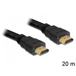 DeLOCK High Speed HDMI with Ethernet - HDMI s kabelem Ethernet - HDMI (M) do HDMI (M) - 20 m - čern 83452