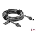 Delock Kabel DC 5,5 x 2,1 mm na DC 5,5 x 2,1 mm, kompatibilní se Starlink Mini, 3 m, šedý 91824