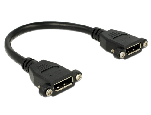 Delock kabel Displayport 1.1 samice montážní > Displayport samice montážní 25 cm 85113