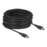 Delock - Kabel DisplayPort - DisplayPort (M) do DisplayPort (M) - DisplayPort 1.4 - 15 m - aktivní, 85504