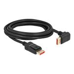 Delock - Kabel DisplayPort - DisplayPort (M) pravoúhlý do DisplayPort (M) zamykací - DisplayPort 1. 87056