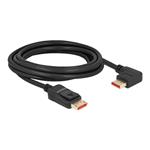 Delock - Kabel DisplayPort - DisplayPort (M) rovné do DisplayPort (M) levý úhel - DisplayPort 1.4 - 87048