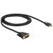 Delock Kabel DVI 18+1 samec > HDMI-A samec 1 m černý 85582