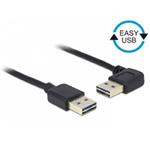 Delock Kabel EASY-USB 2.0 Typ-A samec > EASY-USB 2.0 Typ-A samec pravoúhlý levý / pravý 0,5 m 85176