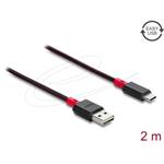 Delock Kabel EASY-USB 2.0 Typ-A samec na USB Type-C™ samec 2 m černý 81543