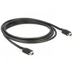 Delock kabel FireWire 9 pin samec se šroubky > 9 pin samec se šroubky 3m 83593