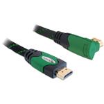 Delock Kabel High Speed HDMI s Ethernetem – HDMI A samec > HDMI A samec pravoúhlý 3 m 82953
