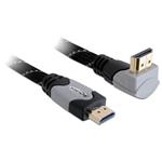 Delock Kabel High Speed HDMI with Ethernet – HDMI A samec > HDMI A samec pravoúhlý 4K 1 m 82993