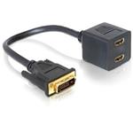 DeLOCK - Kabel obrazovky - HDMI (F) do DVI-D (M) - 20 cm 65069