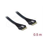 Delock Kabel PCIe 4.0 Slim SAS SFF-8654 8i na Slim SAS SFF-8654 8i, 0,5 m 82303