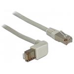 Delock kabel RJ45 Cat.6A SSTP úhlový/rovný 0.5 m 83644