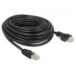 Delock Kabel RJ45 samec > RJ45 samec se šroubky Cat.6 SSTP 10 m 85672