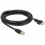 Delock Kabel RJ45 samec > RJ45 samec se šroubky Cat.6 SSTP 3 m 85669