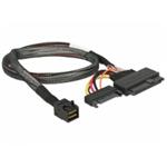 Delock kabel SFF-8643 samec > U.2 SFF-8639 samec + SATA napájecí konektor 50 cm 84819