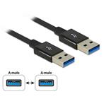 Delock Kabel SuperSpeed USB 10 Gbps (USB 3.1 Gen 2) USB Typ-A samec > USB Typ-A samec 0,5 m koaxiál černý Premium 83981