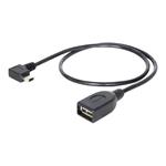 DeLOCK - Kabel USB - USB (F) do mini-USB typ B (M) - USB 2.0 OTG - 50 cm - konektor 90° 83356