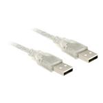 DeLOCK - Kabel USB - USB (M) do USB (M) - USB 2.0 - 50 cm - průhledná 83886