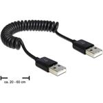 DeLOCK - Kabel USB - USB (M) do USB (M) - USB 2.0 - 60 cm - svinutý - černá 83239
