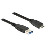 DeLOCK - Kabel USB - USB typ A (M) do Micro-USB Type B (M) - USB 3.0 - 1 m - černá 85072
