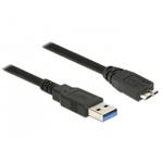 DeLOCK - Kabel USB - USB typ A (M) do Micro-USB Type B (M) - USB 3.0 - 5 m - černá 85076
