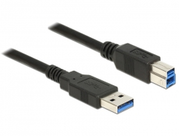 DeLOCK - Kabel USB - USB typ A (M) do USB Type B (M) - USB 3.0 - 5 m - černá 85070