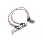 Delock Karta Mini PCIe full size, 2 x sériové RS-232 D-Sub, devítipinové 95273