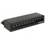 Delock Keystone Desktop Patch Panel 12 Port black 43339