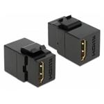 Delock Keystone modul HDMI samice > HDMI samice, černý 86366