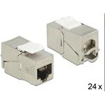 Delock Keystone Modul RJ45 jack > LSA Cat.6A sada 24 kusů 86479