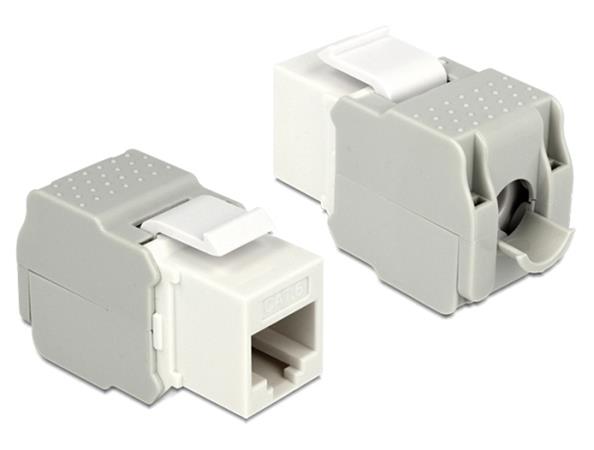 Delock Keystone Modul RJ45 samice > LSA Cat.6,UTP,bílý 86341