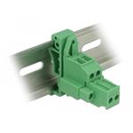 Delock Keystone redukce pro montáž na DIN lištu, stíněný 65931