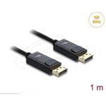 Delock Koaxiální kabel DisplayPort 16K 60 Hz 80 Gbps s pleteným opláštěním 1 m 81671