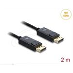 Delock Koaxiální kabel DisplayPort 16K 60 Hz 80 Gbps s pleteným opláštěním 2 m 81672