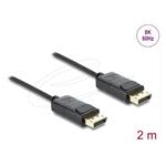 Delock Koaxiální kabel DisplayPort 8K 60 Hz s pleteným opláštěním 2 m 81674